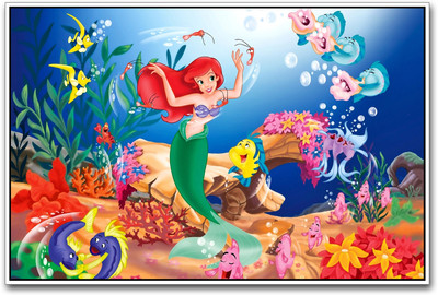 

Mermaid Cartoon Paper Print(12 inch X 18 inch)
