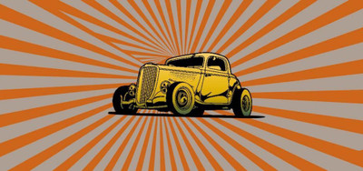 

Posterhouzz Vintage Yellow Hot Rod Fine Art Print(18 inch X 12 inch, Rolled)
