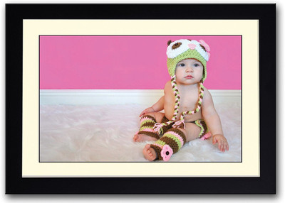 

Baby In Cute Green Dress Fine Art Print(14 inch X 20 inch, Framed)