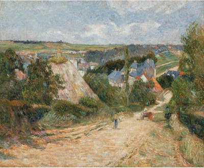 

Modern Masters Collection - Entrance to the Village of Osny by Paul Gauguin - Medium Size Ready To Frame Rolled Digital Art Print On Photographic Paper(24 inch X 18 inch, Rolled)