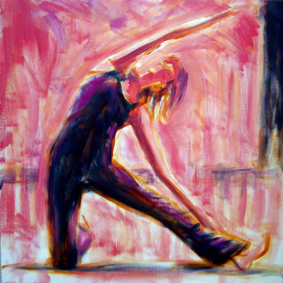 

Spirit Of Sports - Abstract Painting - Yoga Pose 1 - A3 Size Unframed Poster Paper Print(16.5 inch X 11.6 inch)