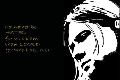 

QUOTE LOVE HATE 12X18 INCHES Fine Art Print(12 inch X 18 inch)