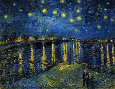 

Posterhouzz Starry Night Over the Rhone by Vincent van Gogh Fine Art Print(18 inch X 12 inch, Rolled)