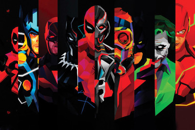

Superhero Anime Paper Print(12 inch X 18 inch, Rolled)