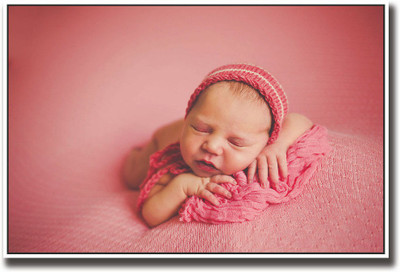 

Cute baby on pink Fine Art Print(12 inch X 18 inch, Rolled)