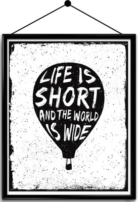 

Motivational quote framed posters Paper Print(16.5 inch X 13.7 inch, Framed)