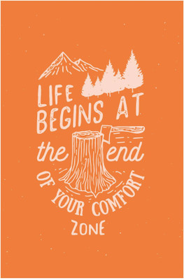 

Inephos 'Life Begins At The End Of Your Comfort Zone' Inspirational Poster Paper Print(18 inch X 12 inch, Rolled)