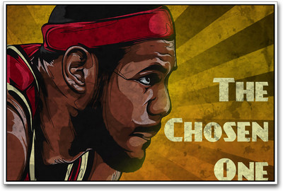 Lebron James Basketball Paper Print(12 inch X 18 inch) Lebron James Basketball Paper Print(12 inch X 18 inch)