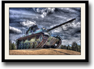 

Army tank Fine Art Print(10 inch X 14 inch, Framed)