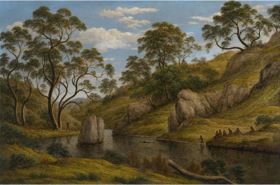 

Old Masters Collection - The bath of Diana, Van Diemen's Land by John Glover - Medium Size Ready To Frame Rolled Digital Art Print On Photographic Paper(27 inch X 18 inch, Rolled)