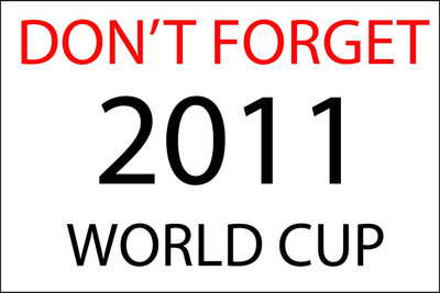 

Posterhouzz Don't forget 2011 World Cup Poster Poster Fine Art Print(12 inch X 18 inch, Rolled)