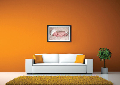 

Baby With White Hat Fine Art Print(14 inch X 20 inch, Framed)