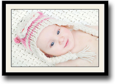 

Baby with hat smiling Fine Art Print(10 inch X 14 inch, Framed)