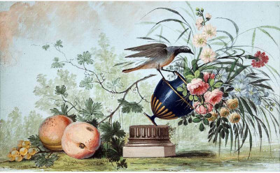 

Bird Spilling a Vase - Medium Size Ready To Frame Rolled Digital Art Print On Photographic Paper(27 inch X 18 inch, Rolled)