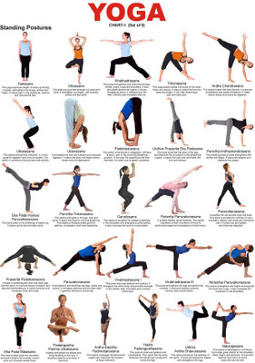 

Yoga Peace Of Mind And Good Health Paper Print(18 inch X 12 inch, Rolled)