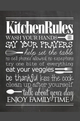Oshi - Kitchen Rules Paper Print(18 inch X 12 inch, Stretched)