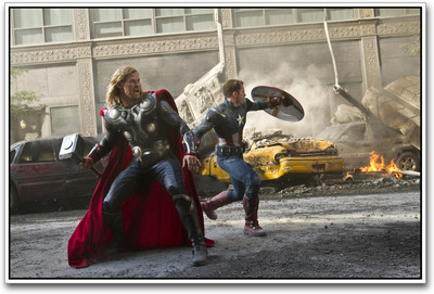 

Captain America and Thor Paper Print(12 inch X 18 inch)