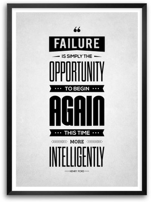 

Failure is Simply The Opportunity Henry Ford Success Quotes Poster Paper Print(18 inch X 12 inch, Rolled)