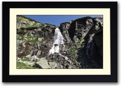

Waterfall in Rocky Mountains Fine Art Print(14 inch X 20 inch, Framed)