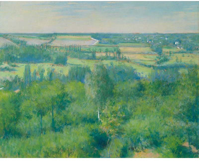 

Old Masters Collection - Vallée de l’Yerres by Gustave Caillebotte - Medium Size Ready To Frame Rolled Digital Art Print On Photographic Paper(24 inch X 18 inch, Rolled)
