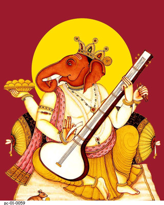 

Posterhouzz Poster - Ganpati Ji 15 Fine Art Print(18 inch X 12 inch, Rolled)