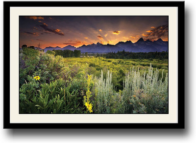 

Green Landscape Fine Art Print(10 inch X 14 inch, Framed)