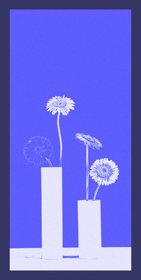 50% OFF on Flowers in Paper Print(60 inch X 30 inch)