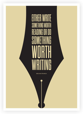 

Reading and Writing Benjamin Franklin Quotes Poster Paper Print(18 inch X 12 inch, Rolled)