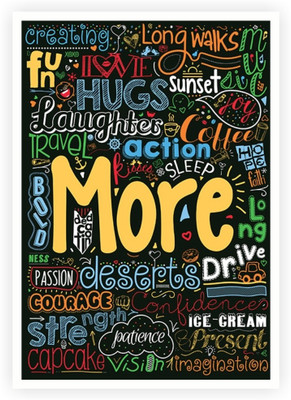 33% OFF on More Laughter, Fun, Love, Friends and More Inspiring Words Collage Typography Poster Paper Print(16.5 inch X 11.5 inch) 33% OFF on More Laughter, Fun, Love, Friends and More Inspiring Words Collage Typography Poster Paper Print(16.5 inch X 11.5 inch)