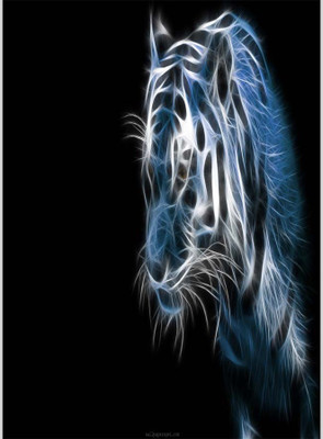 

Posterhouzz Tiger 3D Paper Print(18 inch X 12 inch, Rolled)