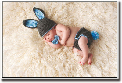

Cute baby sleeping in bunny clothes Fine Art Print(12 inch X 18 inch, Rolled)