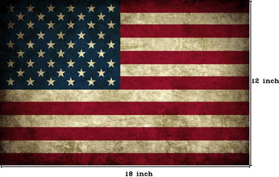 23% OFF on Grunge USA Flag Paper Print(12 inch X 18 inch, Rolled)