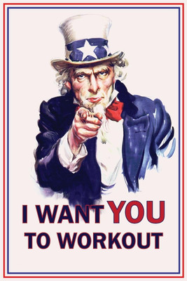 50% OFF on Seven Rays I Want You to Workout Paper Print(18 inch X 12 inch)