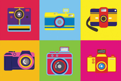 

Camera vintage poster Paper Print(12 inch X 18 inch, Rolled)