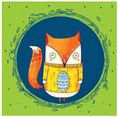 

Circle Fox Green Fine Art Print(20 inch X 20 inch, Rolled)