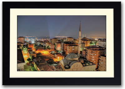 

Amazing City Aerial Photography Fine Art Print(14 inch X 20 inch, Framed)