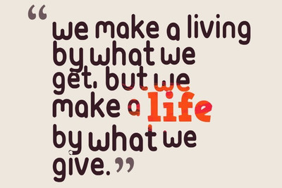 

Posterhouzz We Make A Life Poster Fine Art Print(12 inch X 18 inch, Rolled)