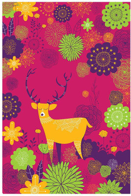 

Forest Deer Pink Fine Art Print(24 inch X 16 inch, Rolled)
