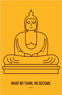 

Lord Buddha Quote Poster Paper Print(18 inch X 12 inch, Rolled)
