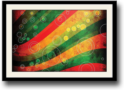 

Abstract circles Fine Art Print(10 inch X 14 inch, Framed)