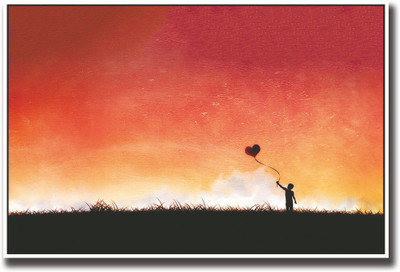 

Flying heart Fine Art Print(12 inch X 18 inch, Rolled)