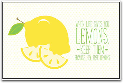 

Lemons Inspirational Paper Print(12 inch X 18 inch)