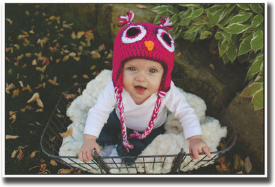 

Cute baby with pink cap Fine Art Print(12 inch X 18 inch, Rolled)
