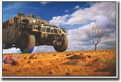 

Military Vehicle Humvee Fine Art Print(12 inch X 18 inch, Rolled)