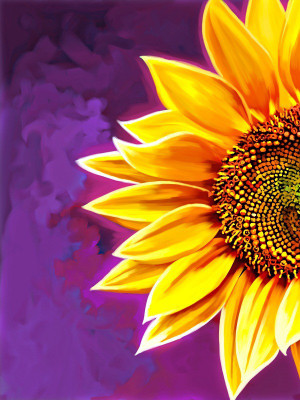 

Floral Painting Canvas Art(48 inch X 36 inch, Rolled)