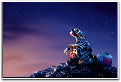 

Wall E looking in space Paper Print(12 inch X 18 inch)
