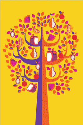 

Pastel Tree Yellow Fine Art Print(36 inch X 24 inch, Rolled)