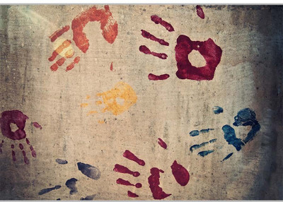 

Posterhouzz Hand Stamp Paper Print(12 inch X 18 inch, Rolled)