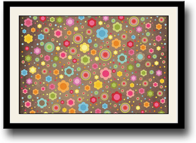 

Awesome multicolour pattern Fine Art Print(10 inch X 14 inch, Framed)