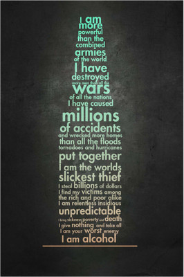 

I Am Alcohol Paper Print(18 inch X 12 inch, Rolled)